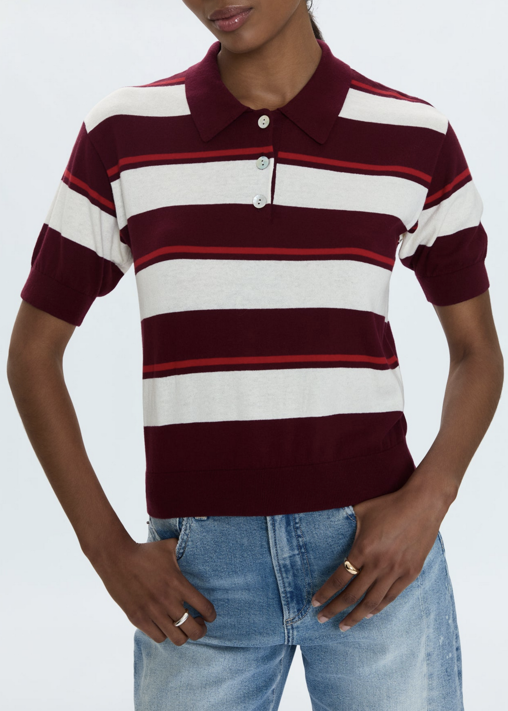 PISTOLA Drea Cropped Polo
