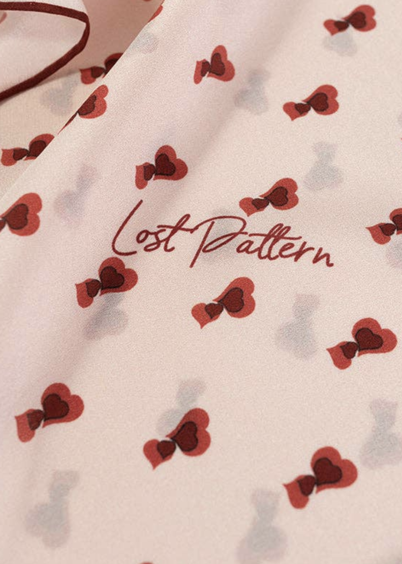 Lost Pattern Silk Crepe Bandana
