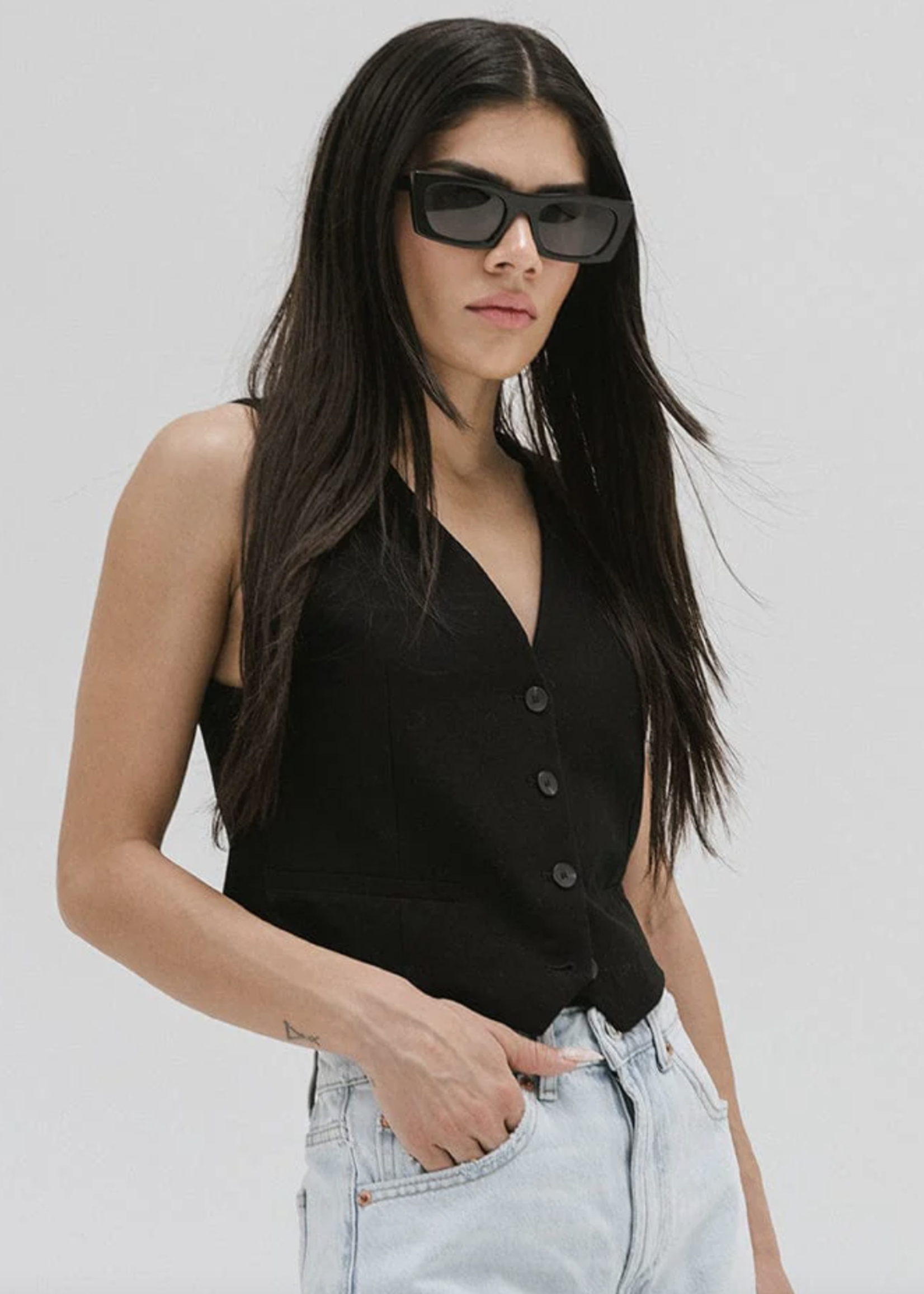 Gigi Pip Jackie Rectangle Sunglasses
