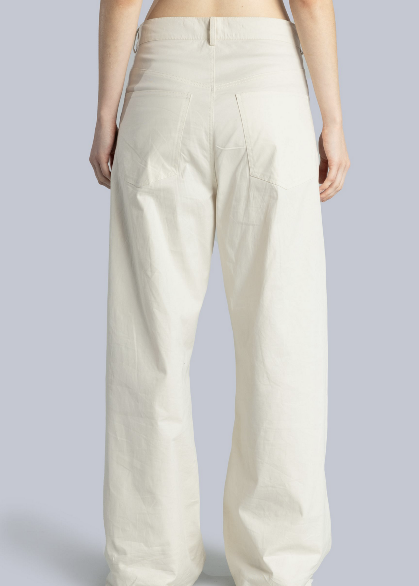 ESTHE Wide Leg Cotton Trouser