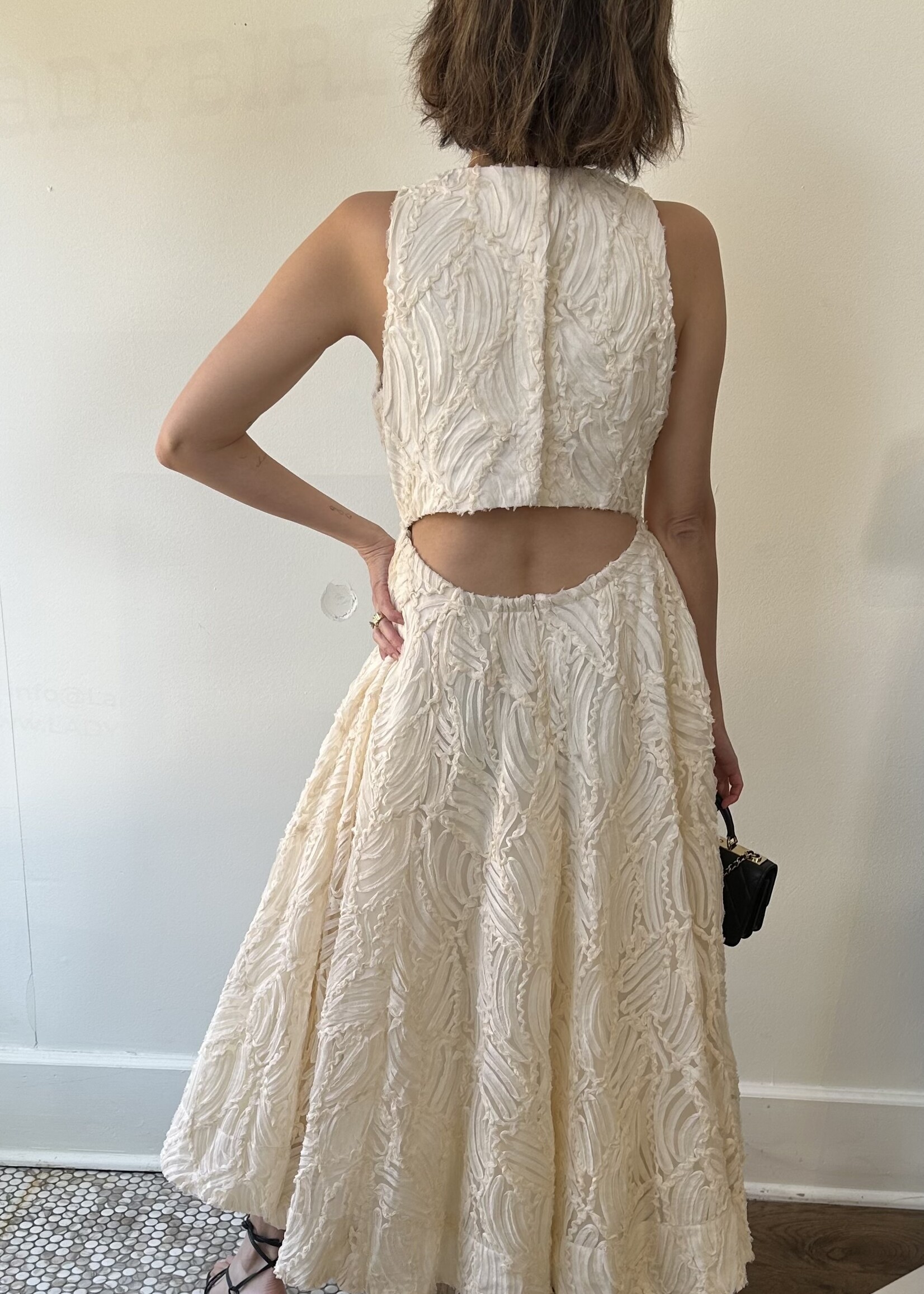 ASTR Cream Midi Dress