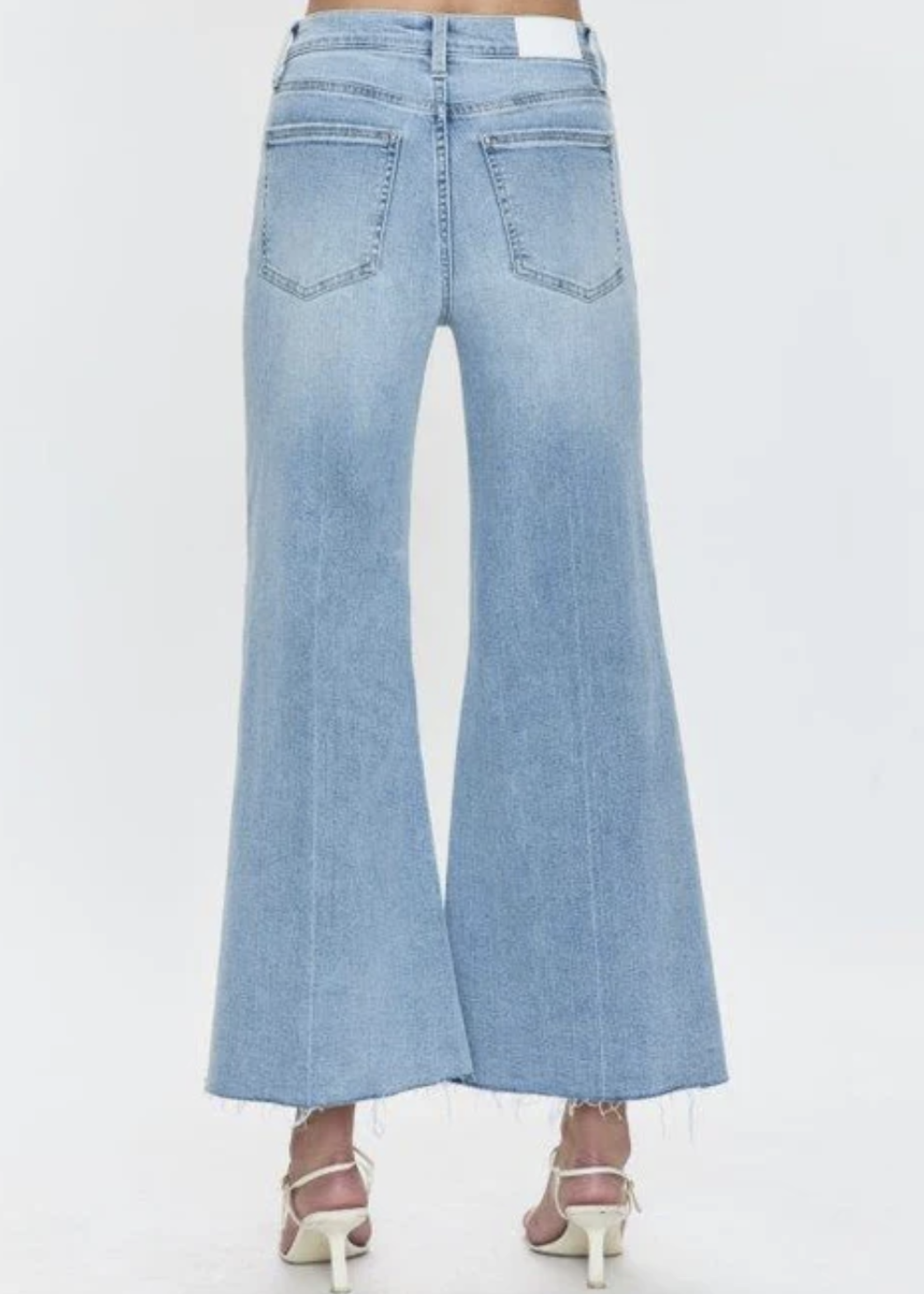 PISTOLA Izzy Mid Rise Wide Leg Crop