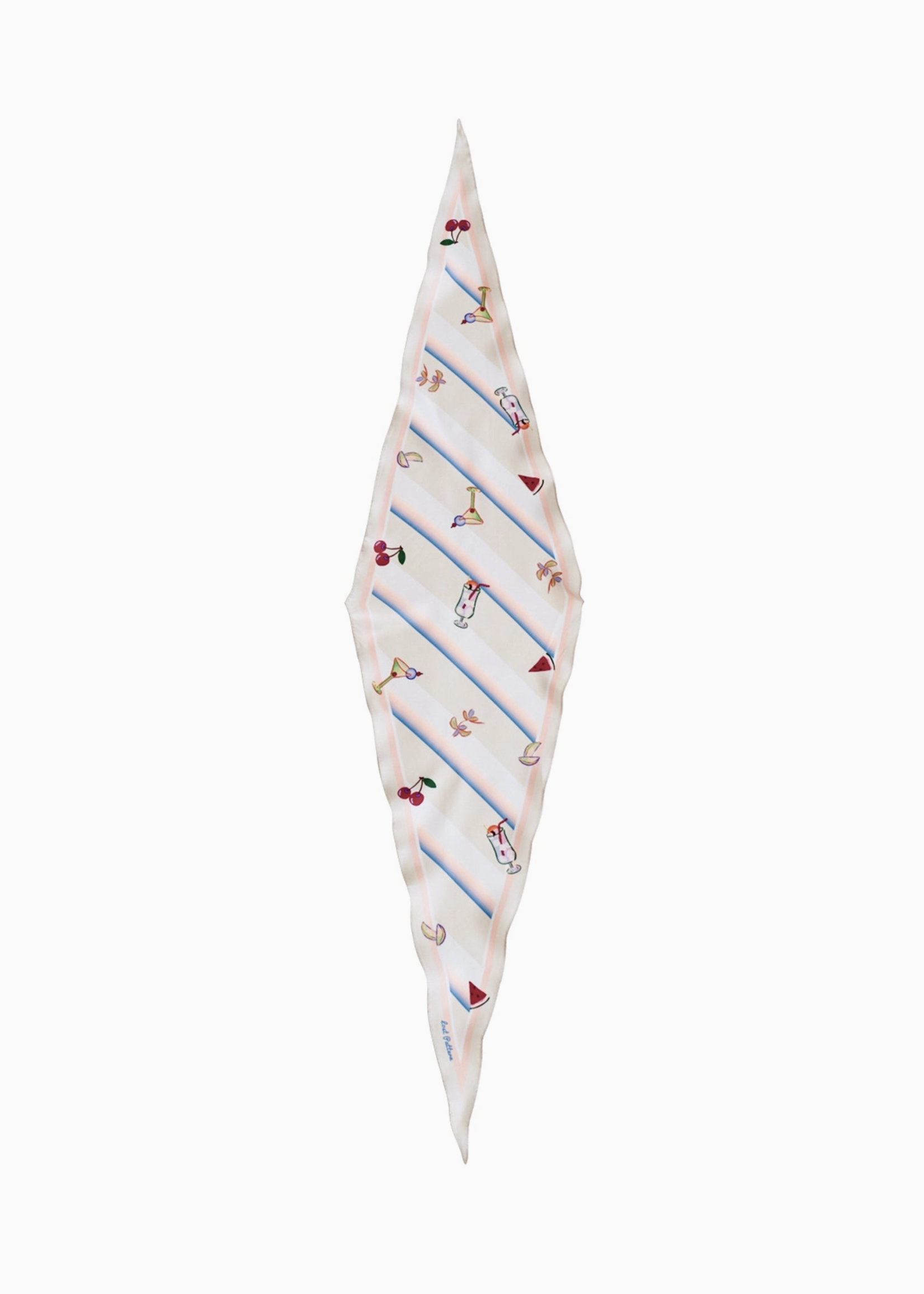 Lost Pattern Silk Diamond Neckerchief