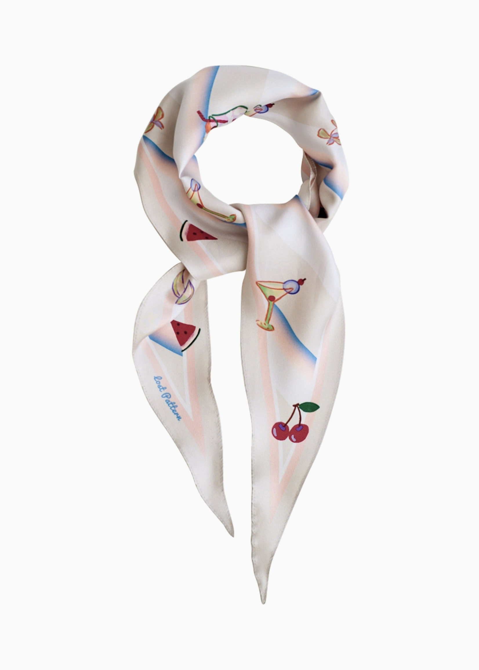 Lost Pattern Silk Diamond Neckerchief