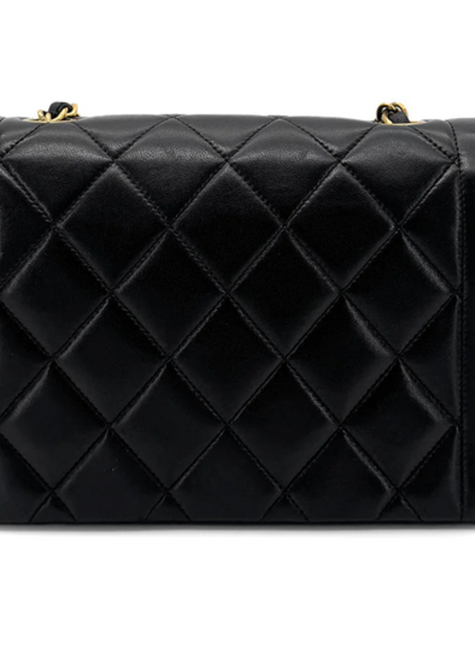 CHANEL Black Vintage Small Diana Flap