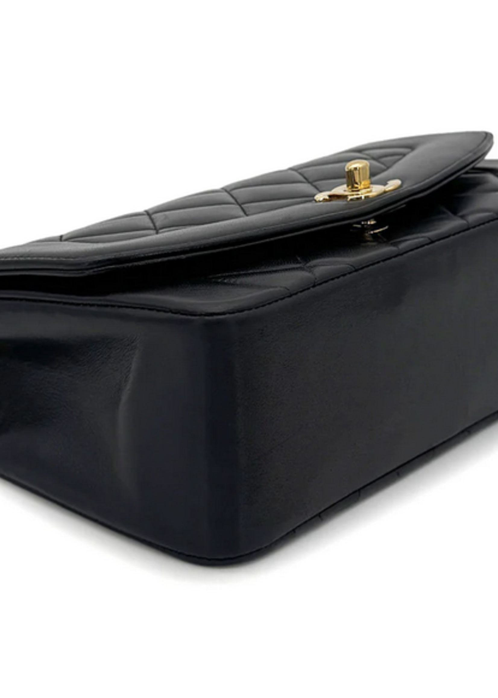 CHANEL Black Vintage Small Diana Flap