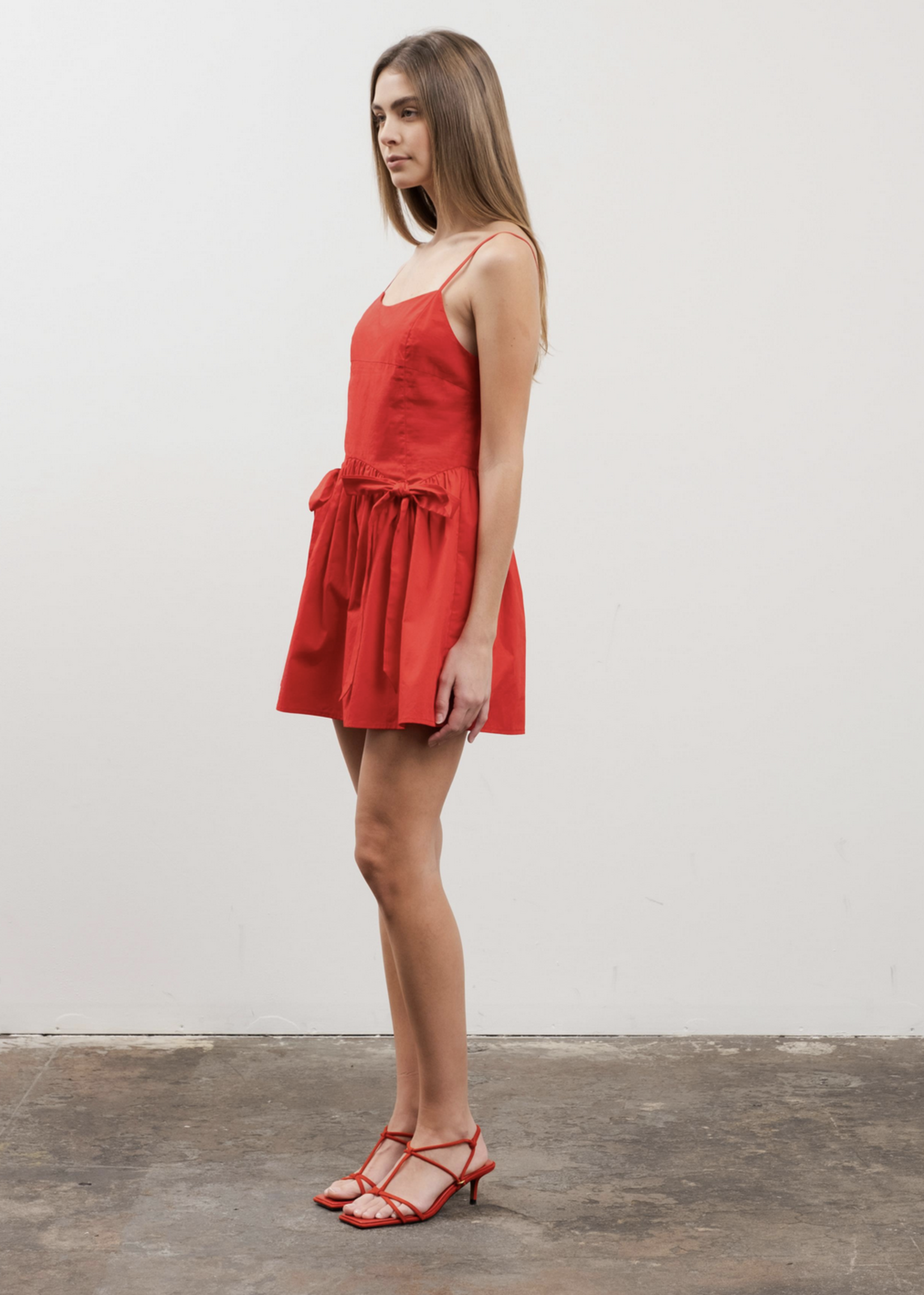 Moon River Bow Mini Dress