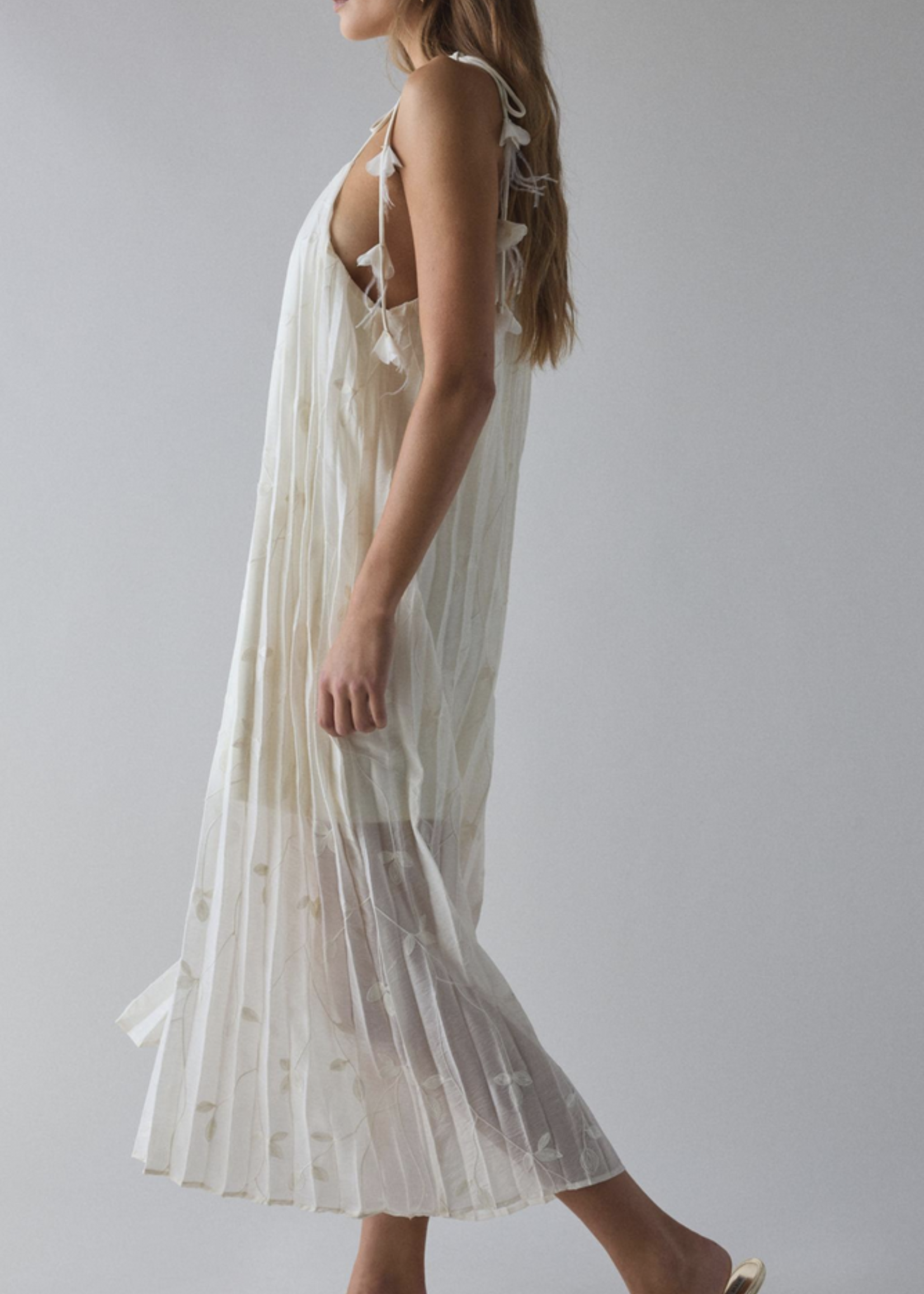 En Saison Embroidery Maxi Dress