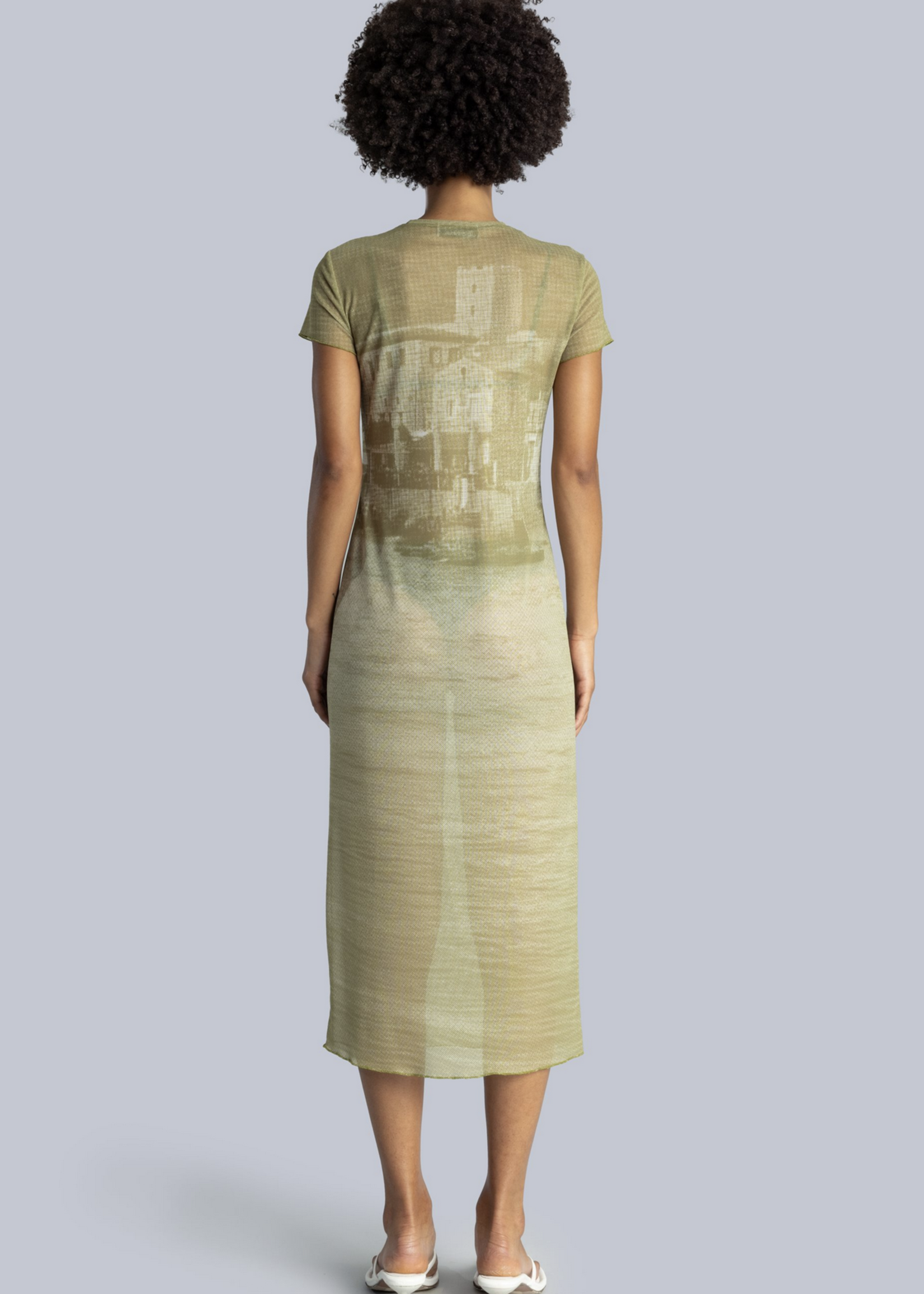Esthe Sheer Midi Dress