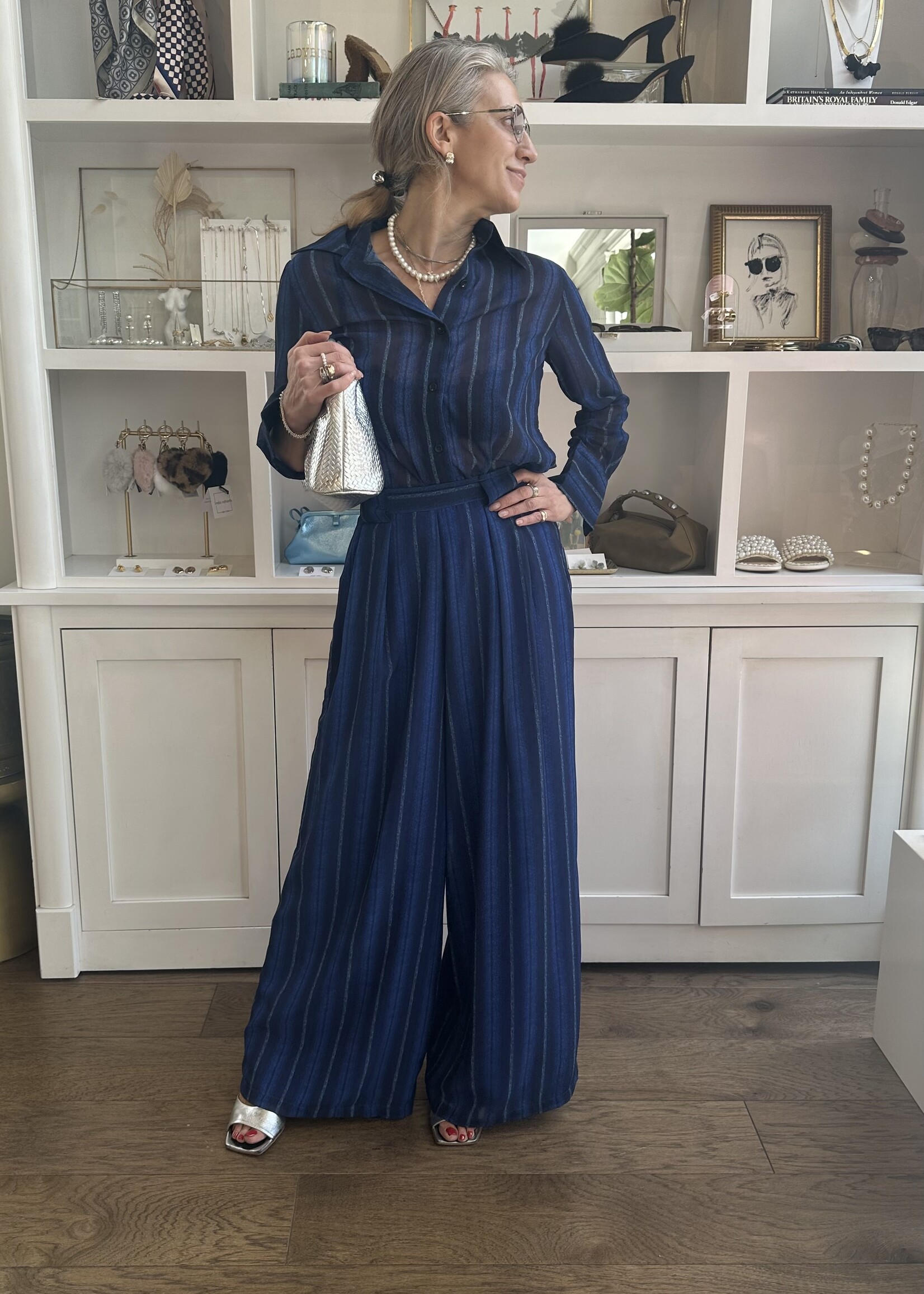 Odette Striped Button Down