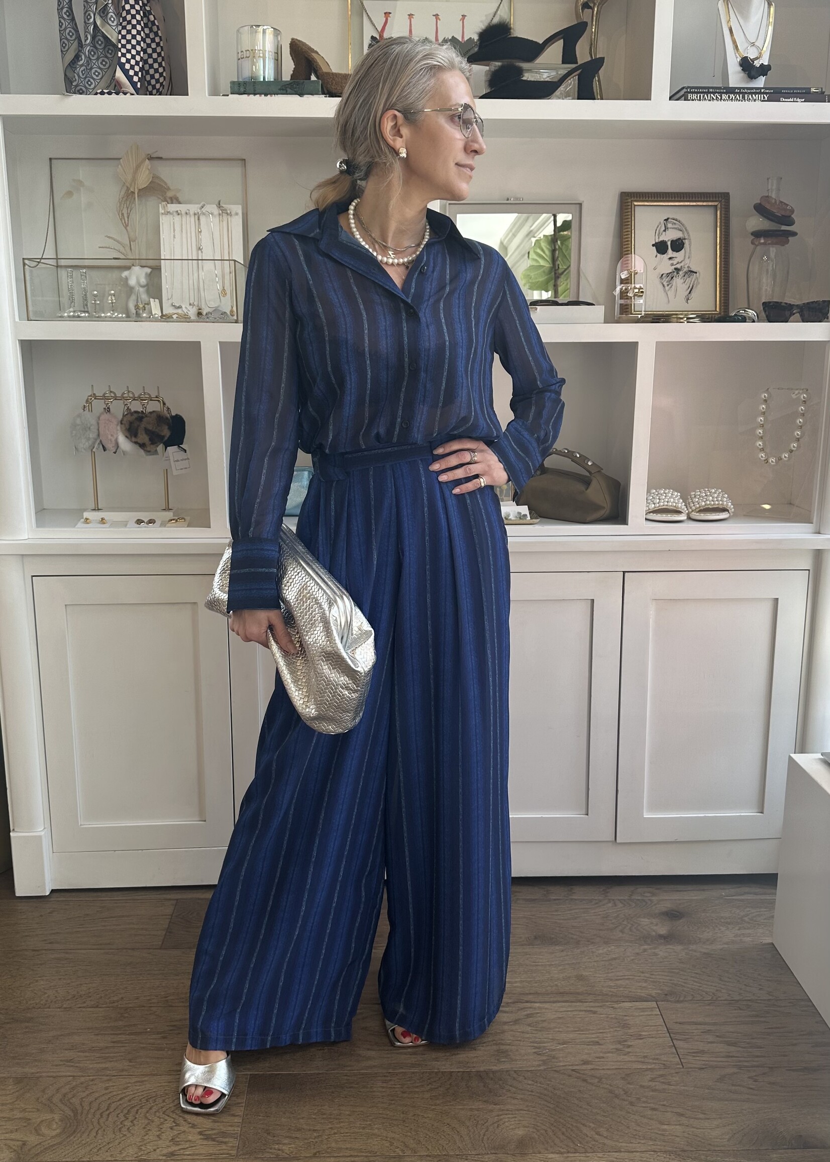 Odette Striped Button Down