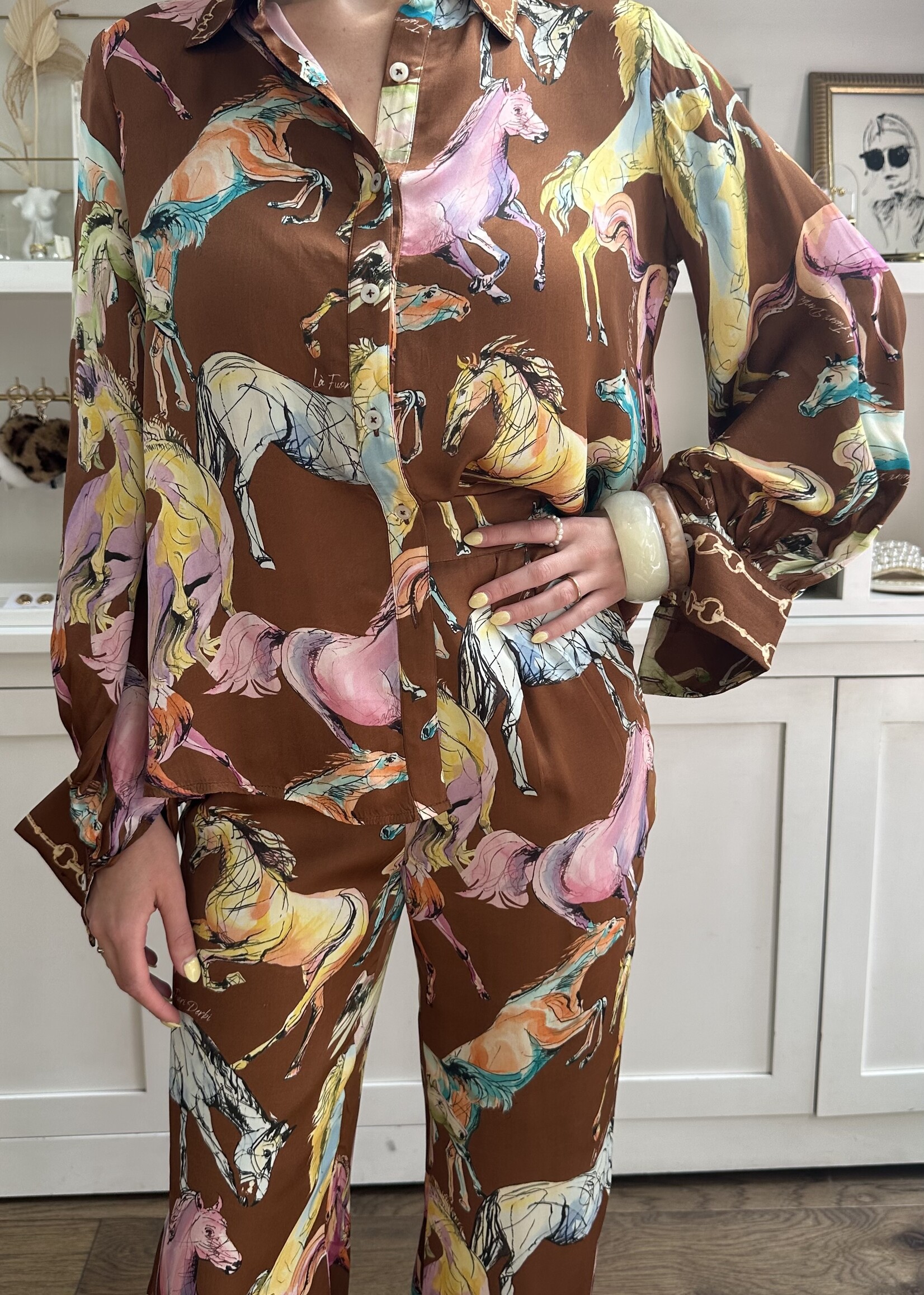 Odette Horse Print Pant