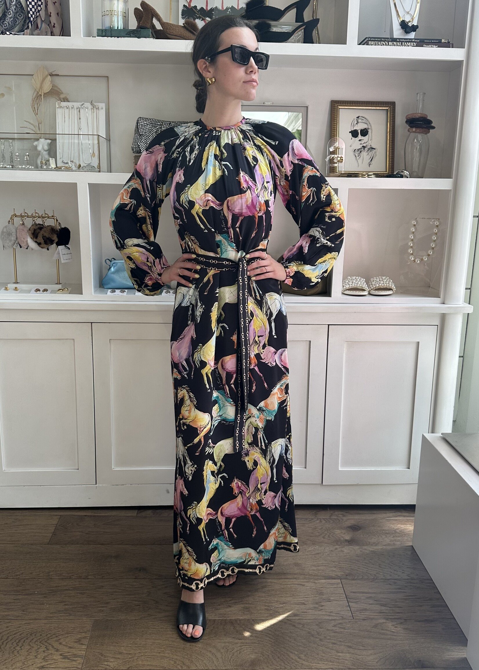 Odette Horse Print Gown