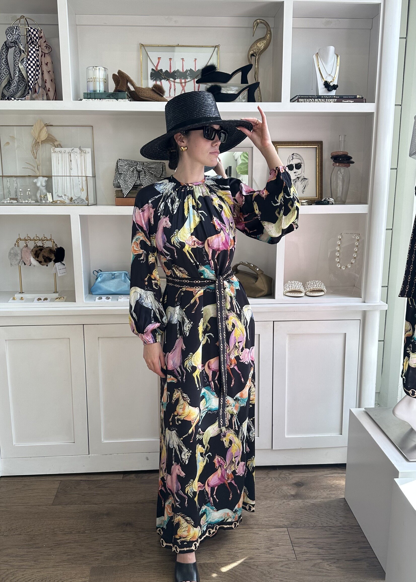 Odette Horse Print Gown