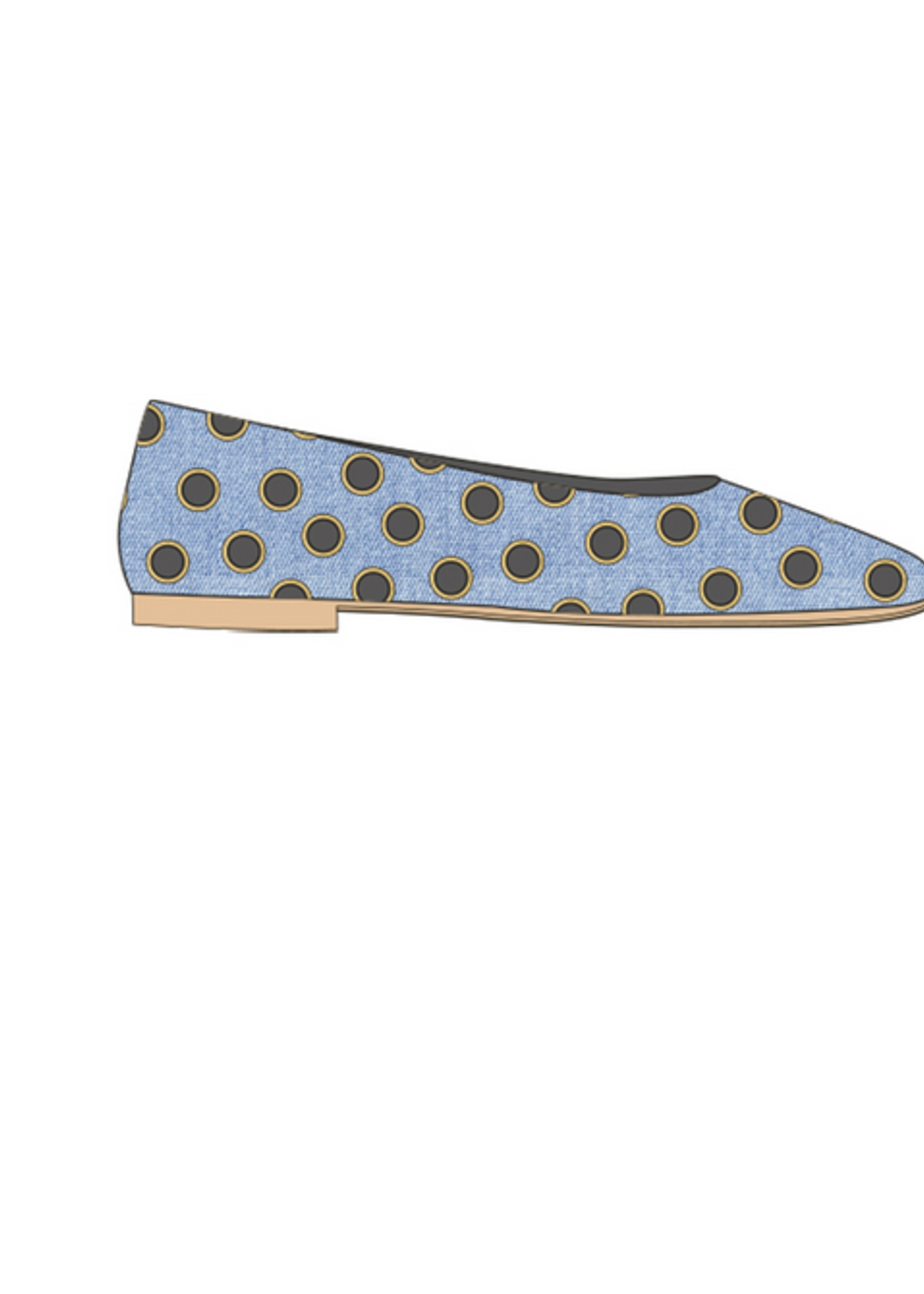 Berenice Ballerines Gros Studs