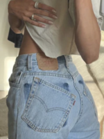Ali Grace Allysa Tilted/Split Denim
