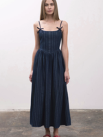 Moon River Denim Midi Dress