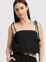 En Saison Scalloped Crop Top