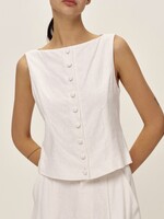 Elodie Gemma Linen Top