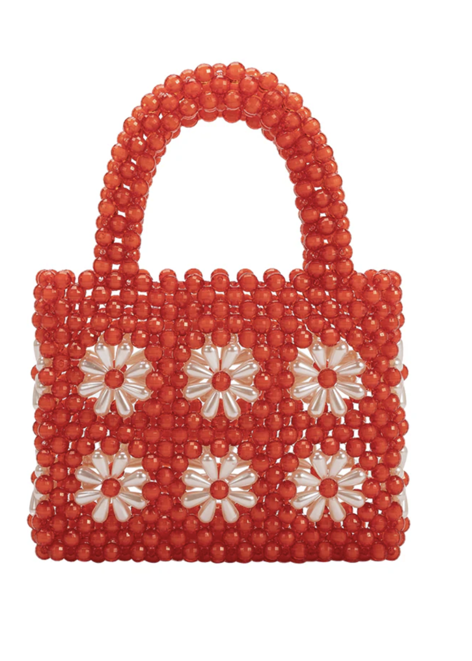 Melie Bianco Selena Beaded Top Handle Bag