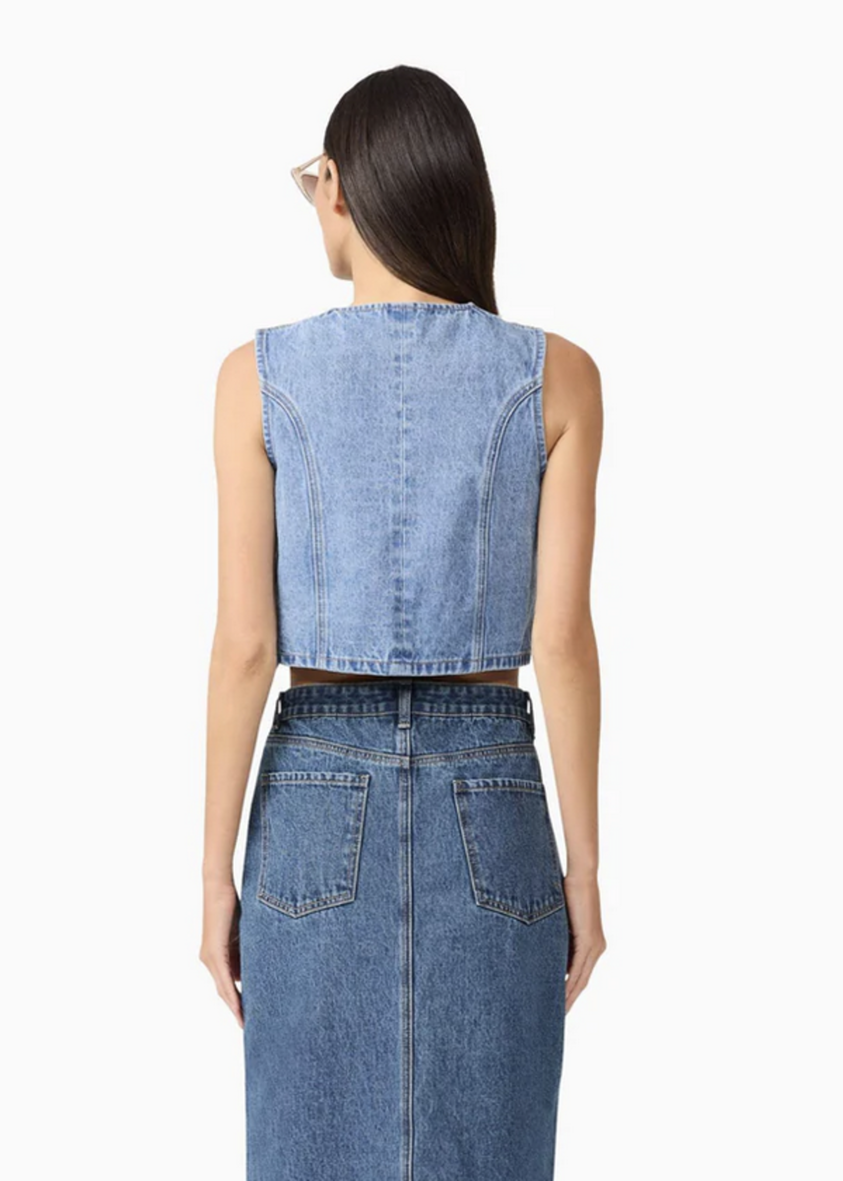 CURAAE Adalynn Denim Vest