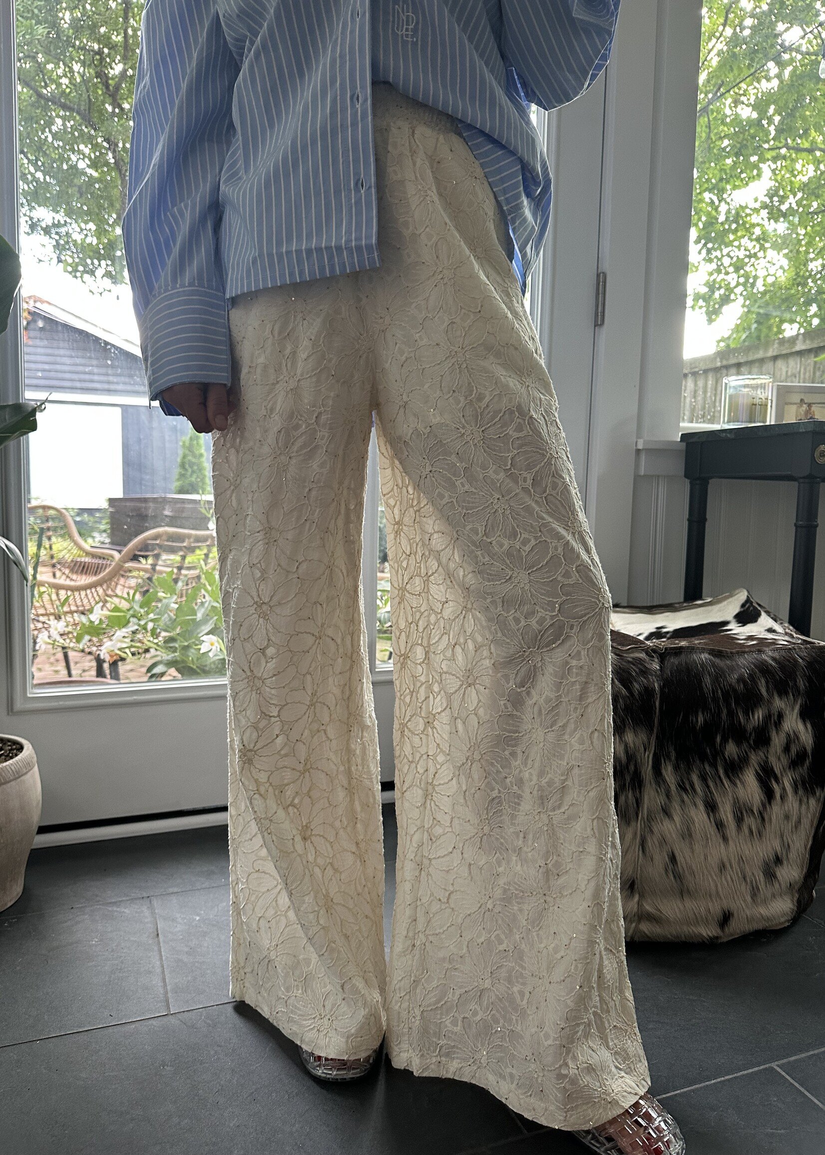 CURAAE Giselle Embroidered Pants