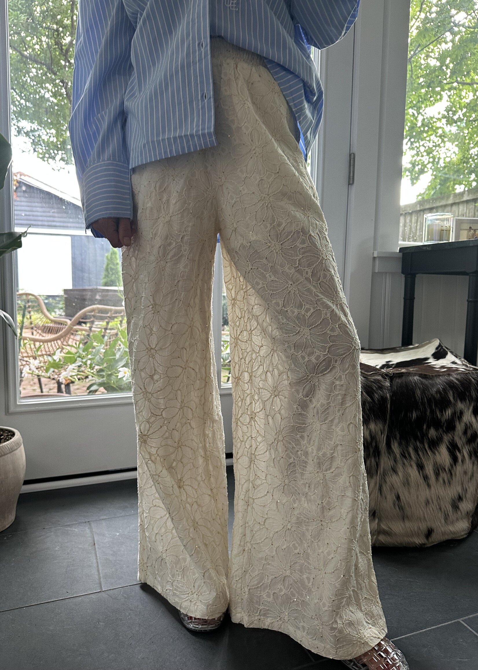 CURAAE Giselle Embroidered Pants