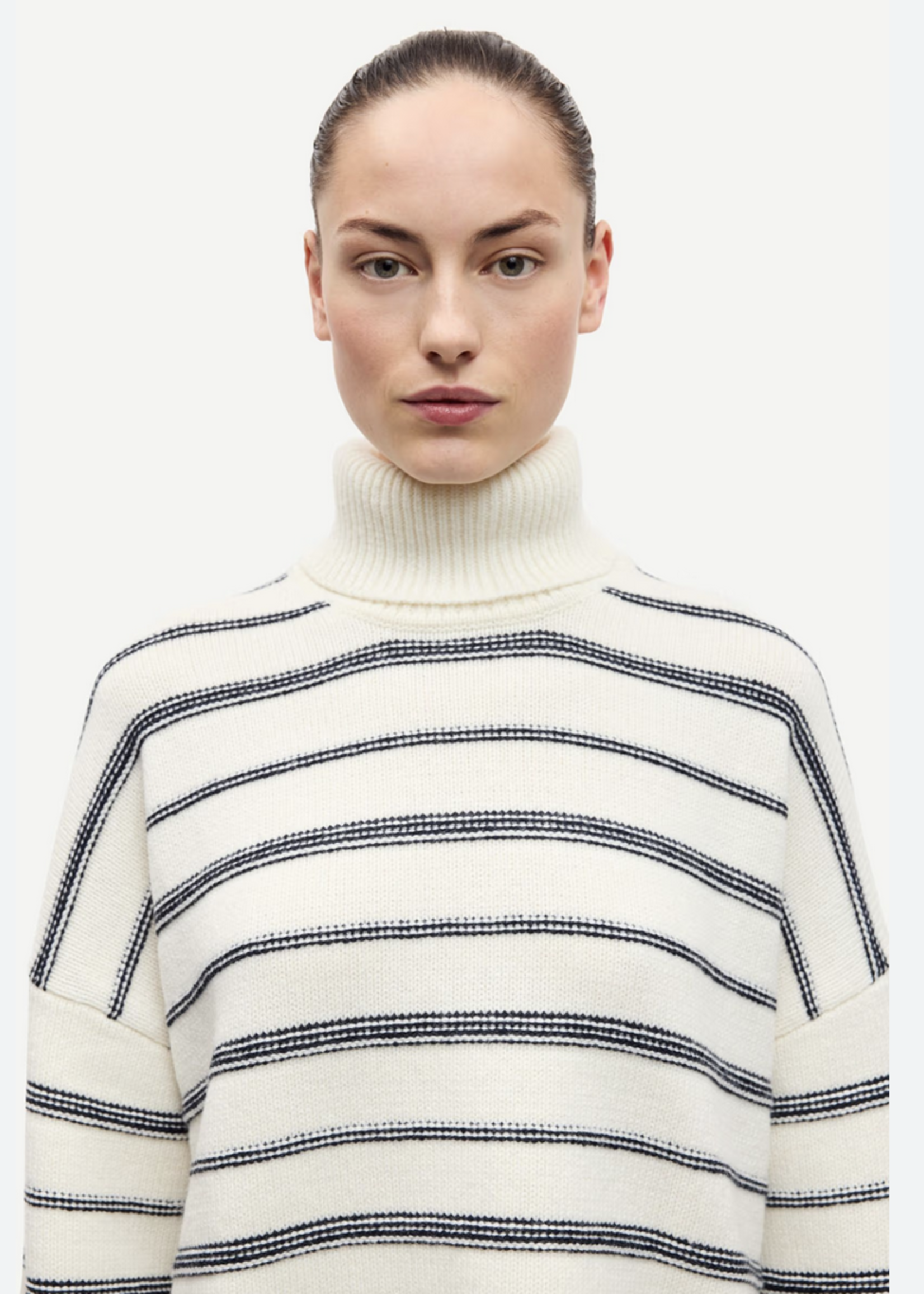Sakeiku Stripe Turtleneck - Ladybird