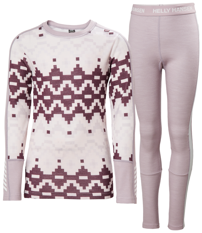 Helly Hansen JR HH GRAPHIC LIFA MERINO MIDWEIGHT SET