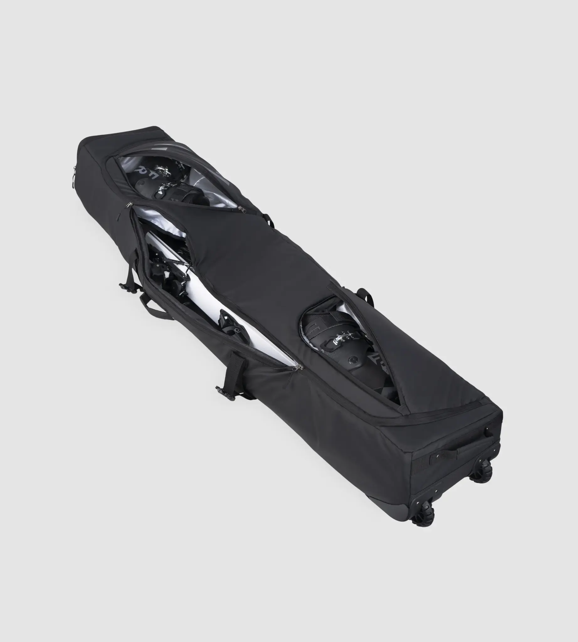 K&B Adj. Double Ski Bag on Wheels