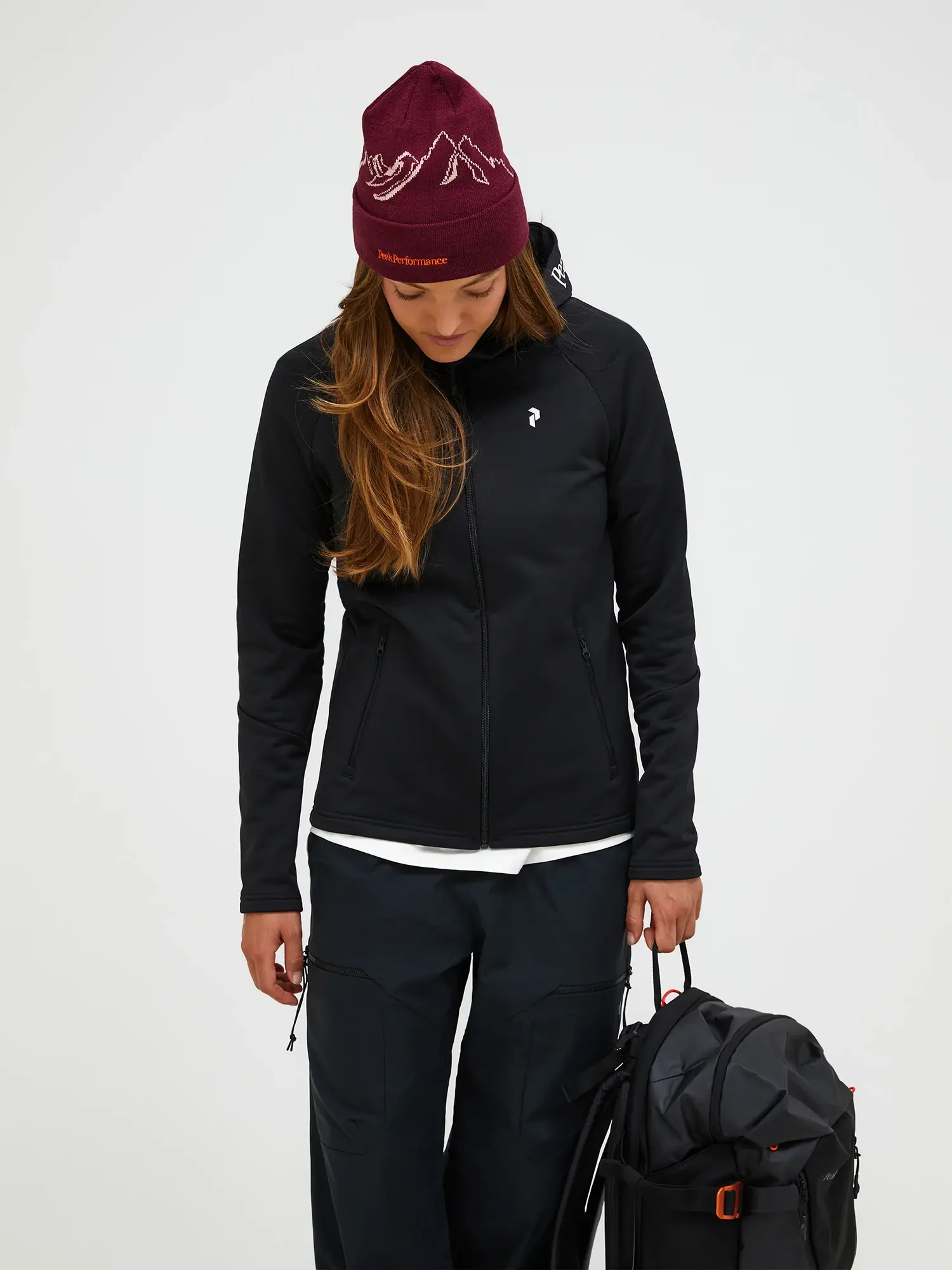 Peak W Rider Essentials Midlayer Zip Hood