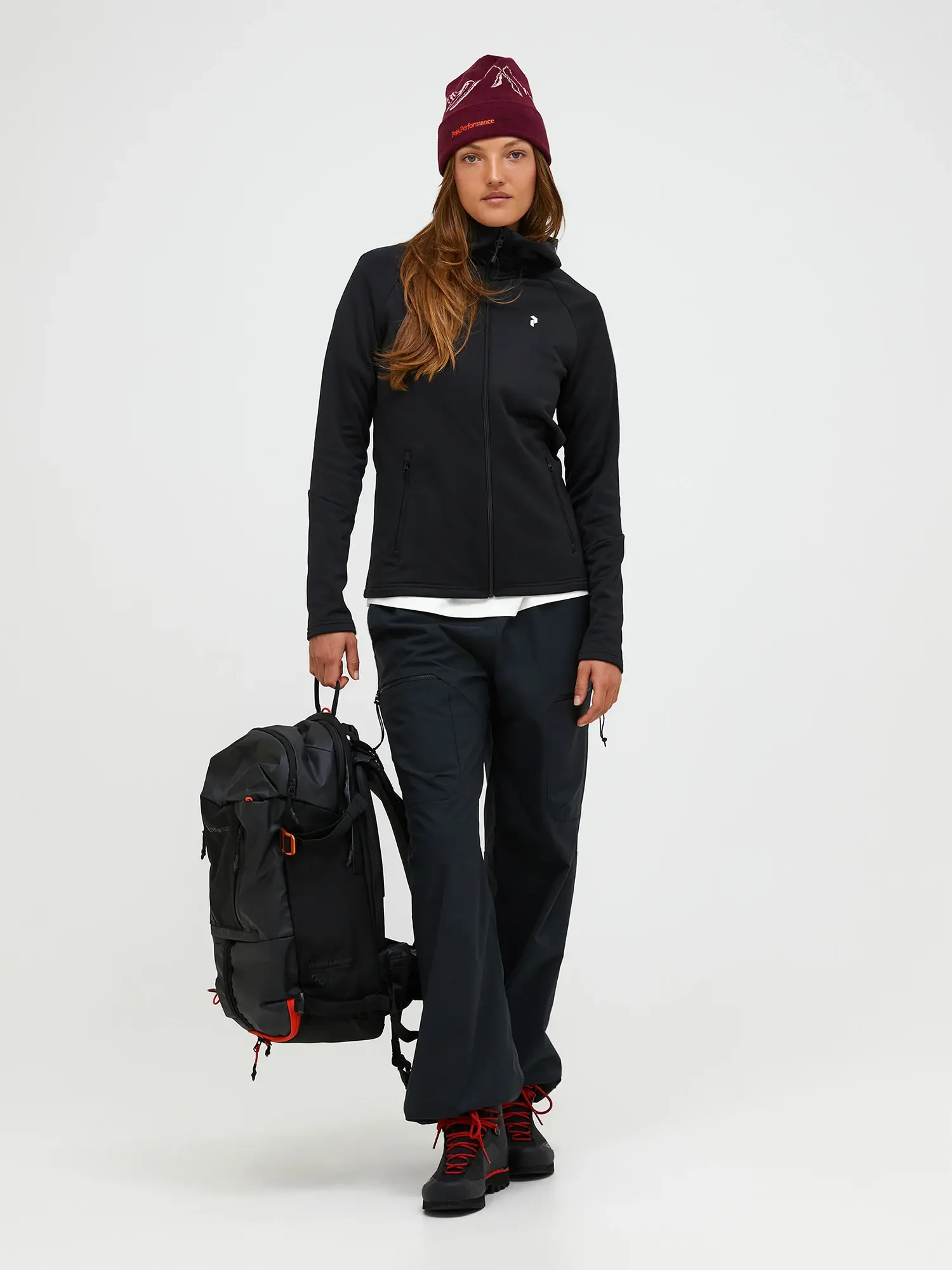 Peak W Rider Essentials Midlayer Zip Hood