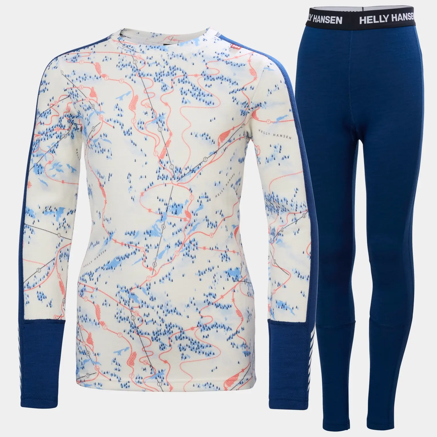 Helly Hansen JR Graphic LIFA Merino Base Layer Set