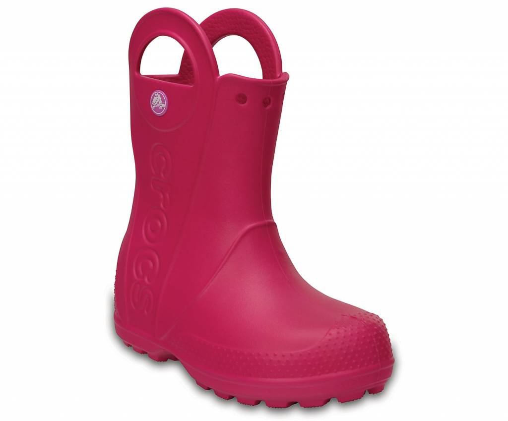 crocs pink boots