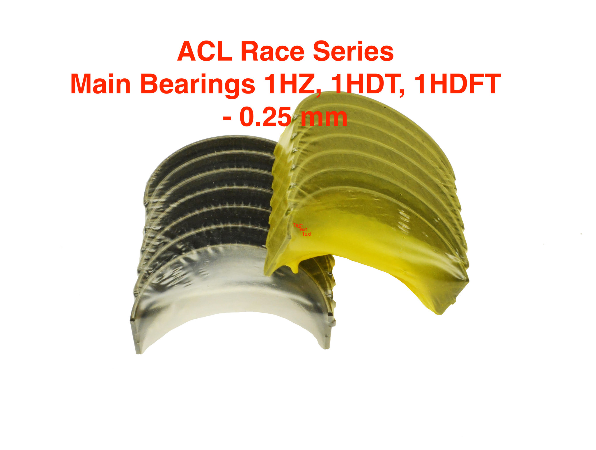 ACL Race Series Main Bearing Set  0.25. - Toyota 1PZ, 1HZ, 1HDT - 7M8397H-0.25mm