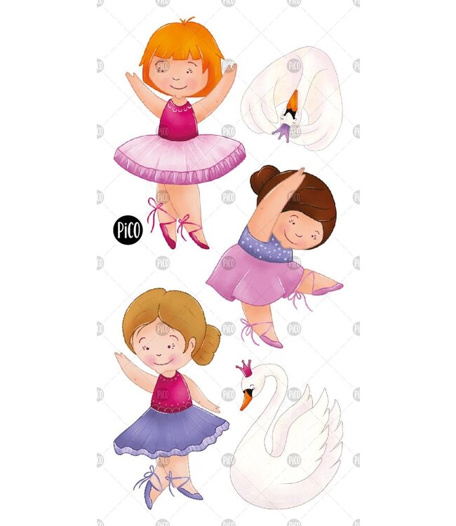 PiCO TATOO TATOUAGES TEMPORAIRES - BALLERINES COQUINES