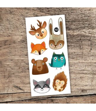 PiCO TATOO TATOUAGES TEMPORAIRES - LES ANIMAUX DE LA FORÊT