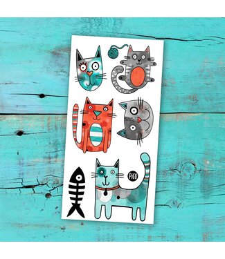 PiCO TATOO TATOUAGES TEMPORAIRES - BIBI LE CHAT GRIS