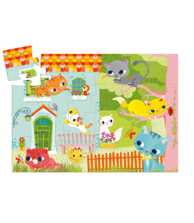 DJECO PUZZLE SILHOUETTE (24 MCX) - PACHAT ET SES AMIS