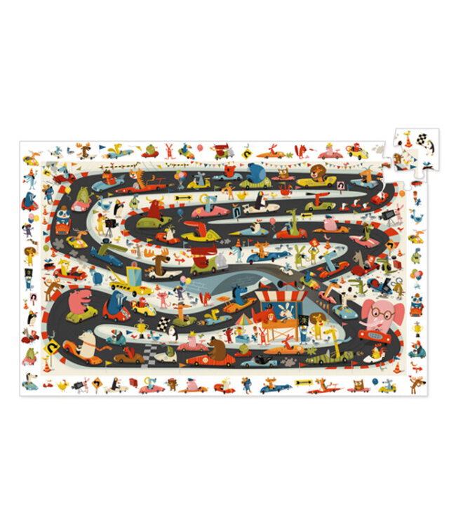 DJECO PUZZLE D'OBSERVATION (54 MCX) - RALLYE AUTO