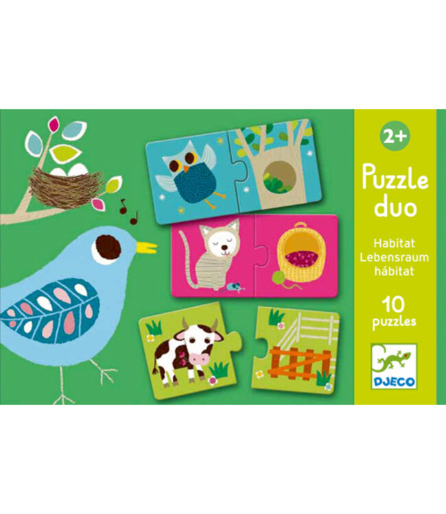 DJECO PUZZLE DUO - HABITAT
