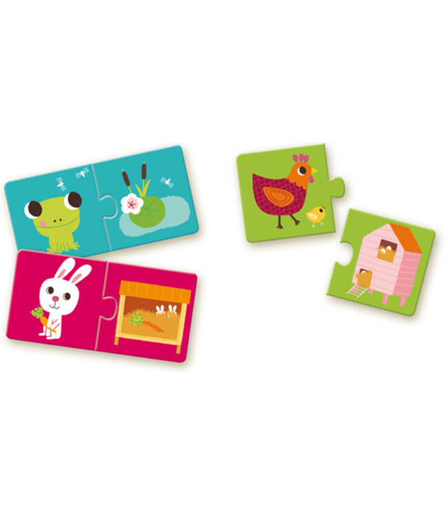 DJECO PUZZLE DUO - HABITAT
