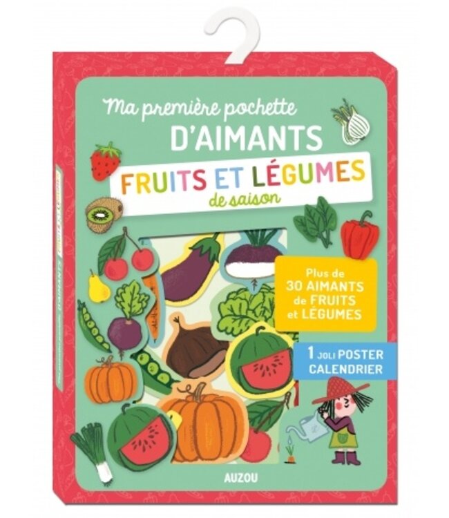 AUZOU MA PREMIÈRE POCHETTE D'AIMANTS : FRUITS ET LÉGUMES DE SAISON
