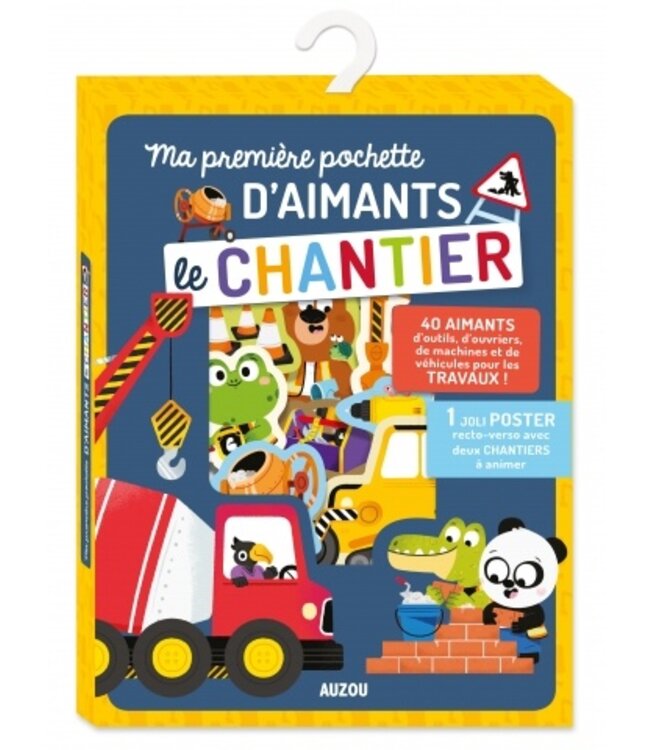 AUZOU MA PREMIÈRE POCHETTE D'AIMANTS : CHANTIER