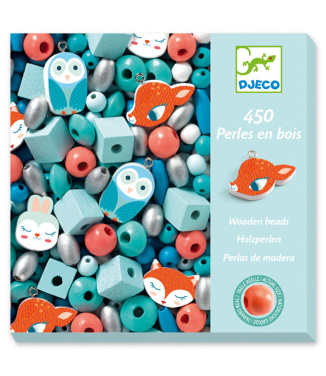 DJECO PERLES EN BOIS - PETITS ANIMAUX