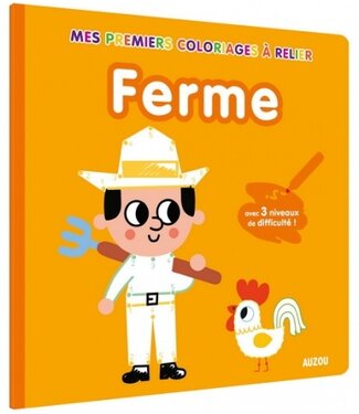 AUZOU MES PREMIERS COLORIAGES À RELIER - LA FERME