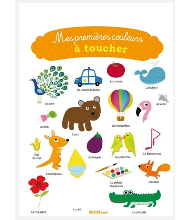 AUZOU LIVRE - MES PREMIÈRES COULEURS À TOUCHER