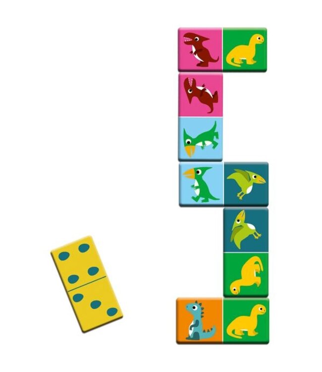 DJECO BINGO MÉMO DOMINO - DINOSAURES