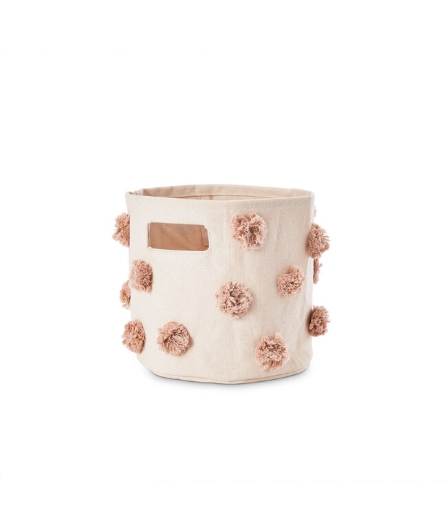 MINI PANIER POMPON - ROSE PINK