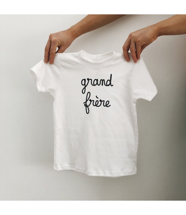 BALLOUNE DESIGN T-SHIRT GRAND FRÈRE - BLANC